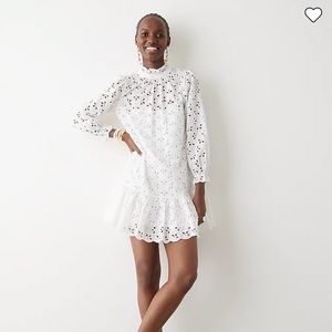 J.Crew NWT White Eyelet Minidress